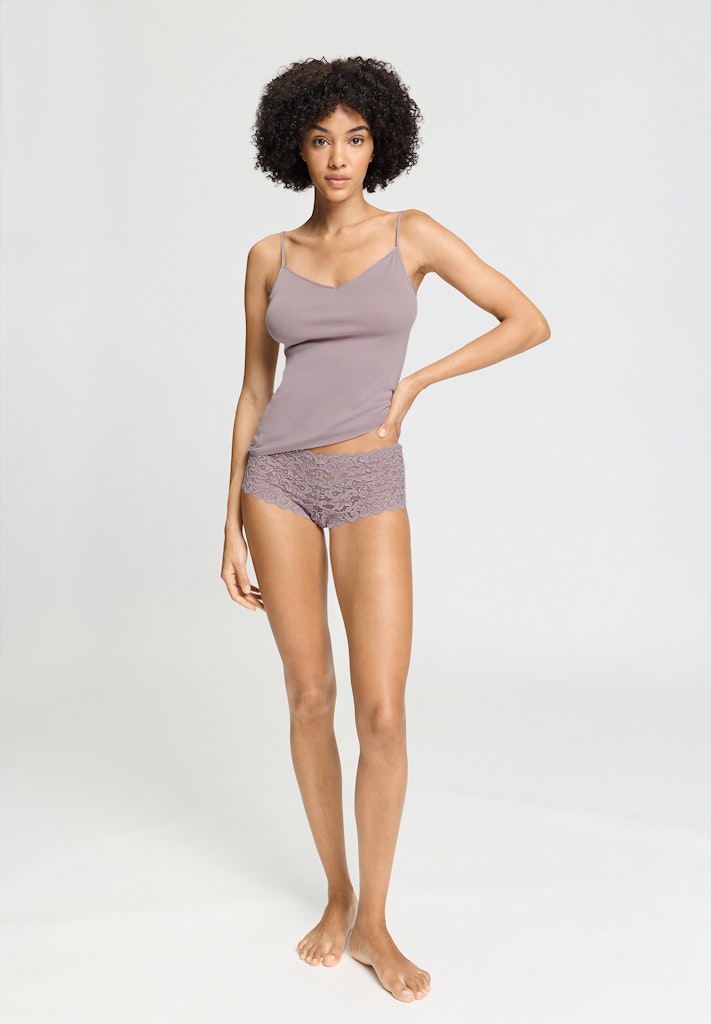 Cotton Seamless - V-Neck Spaghetti Top