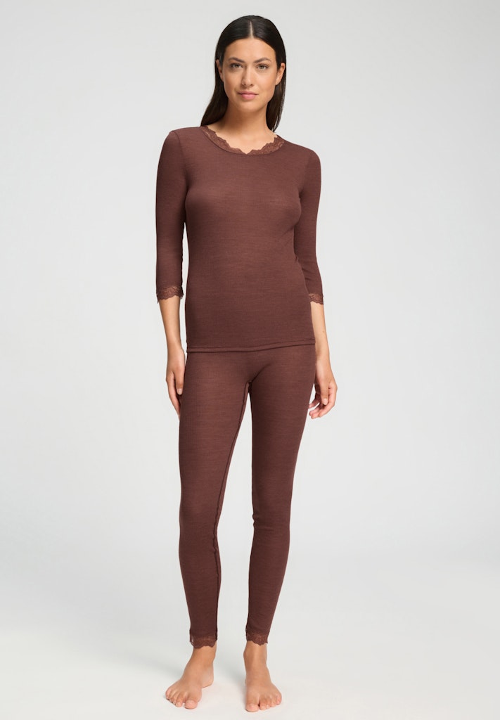 Woolen Lace - Cropped Sleeved Top