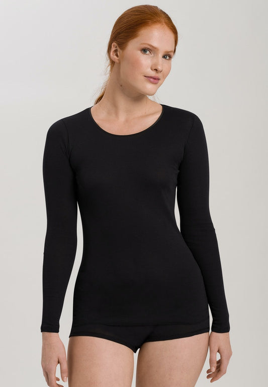 Cotton Seamless - Long Sleeved Top - HANRO