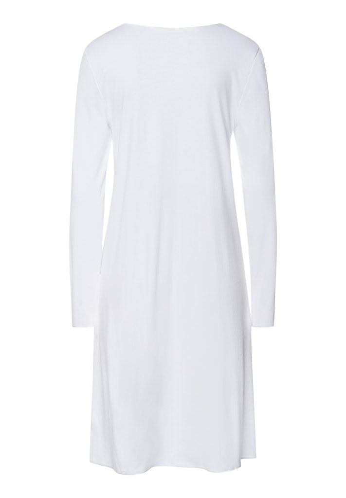 Cotton Silk - Long Sleeved Nightdress 100cm - HANRO