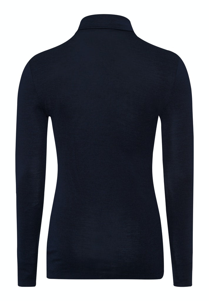Woolen Silk - Long-Sleeved Turtle Neck Top - HANRO