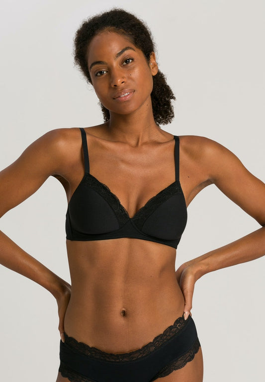 Cotton Lace - Light Padded Soft Cup Bra - HANRO