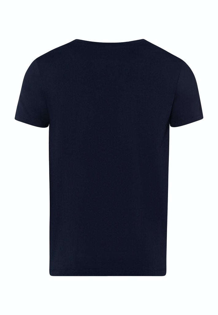 Cotton Superior - Short-Sleeved V-Neck Top - HANRO