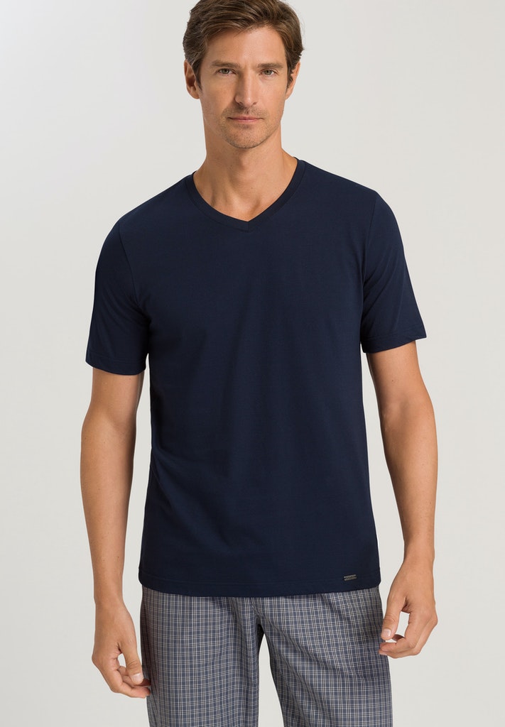 Living - Short Sleeved V Neck T-Shirt - HANRO