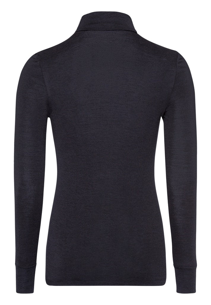 Woolen Silk - Long-Sleeved Turtle Neck Top - HANRO