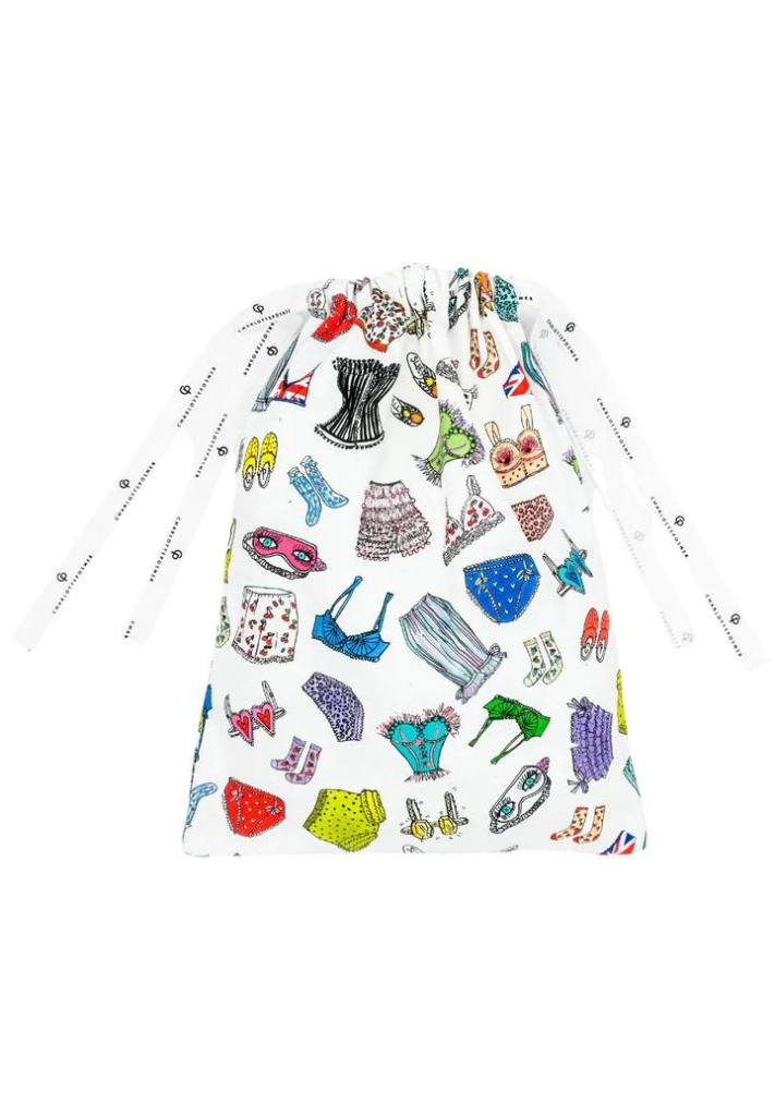 Charlotte Posner Lingerie Canvas Drawstring Bag
