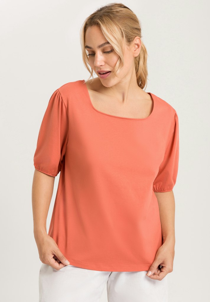 Natural Shirt - Puff Sleeved Top