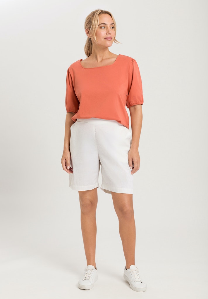 Natural Shirt - Puff Sleeved Top