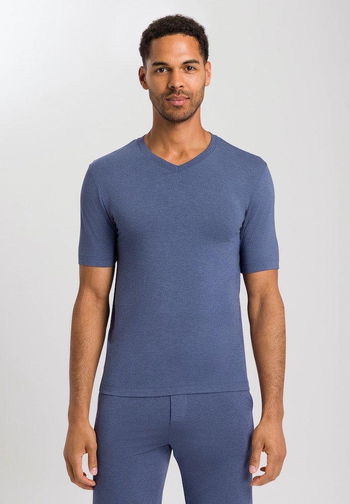 Casuals - Short Sleeved V-neck T-shirt - HANRO