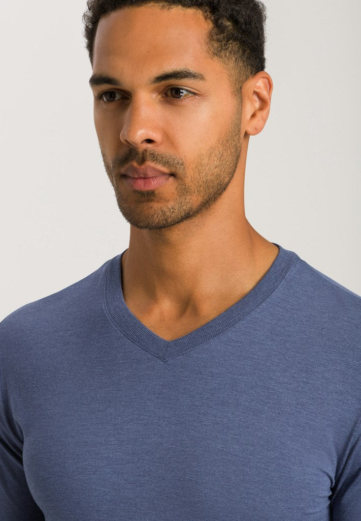 Casuals - Short Sleeved V-neck T-shirt - HANRO