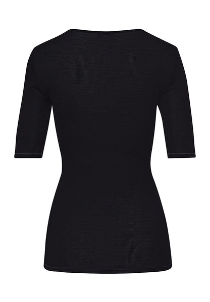 Woolen Lace - Short Sleeved Shirt - HANRO