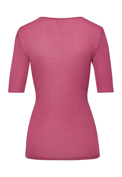 Woolen Lace - Short Sleeved Shirt - HANRO