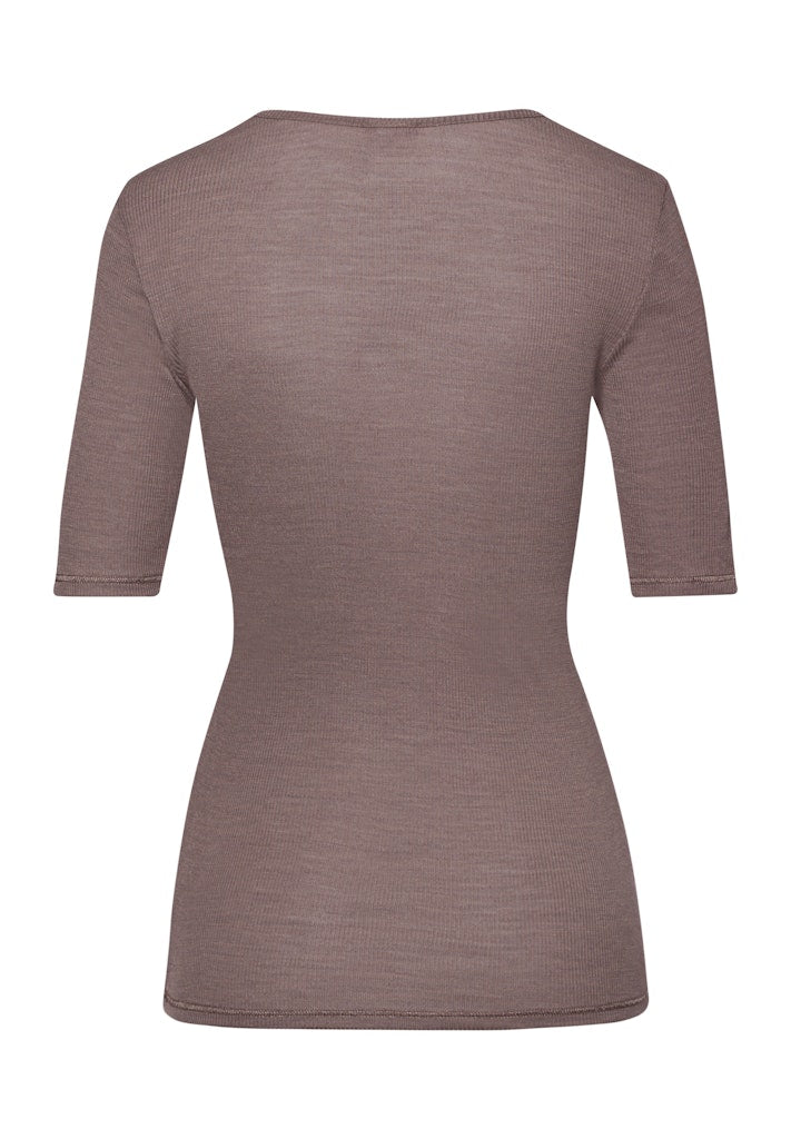 Woolen Lace - Short Sleeved Shirt - HANRO