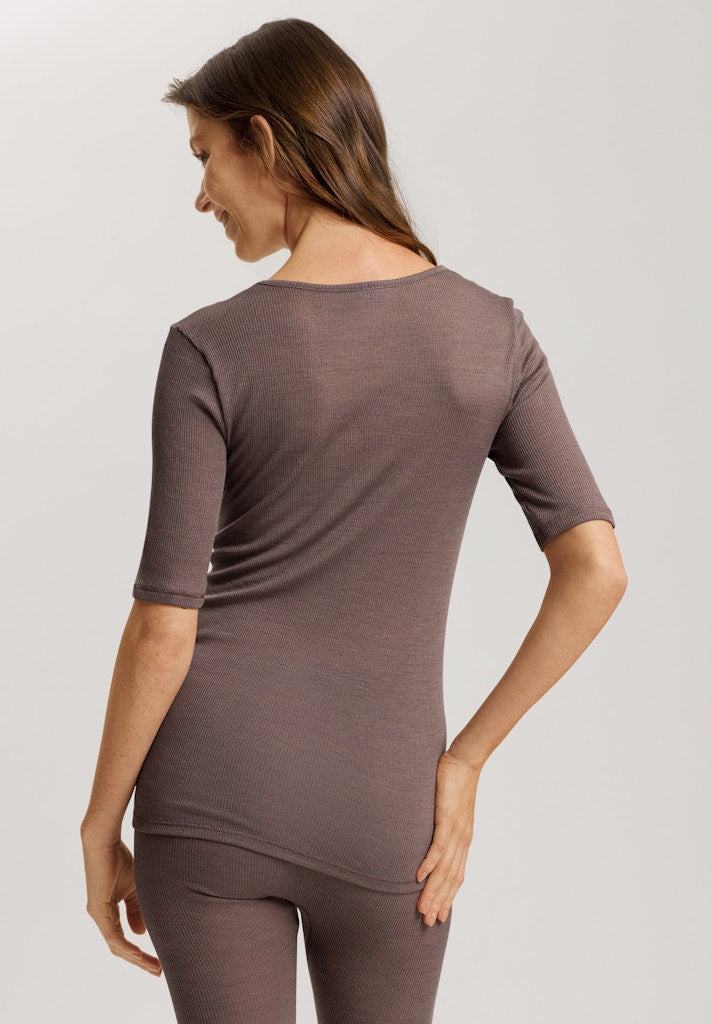 Woolen Lace - Short Sleeved Shirt - HANRO