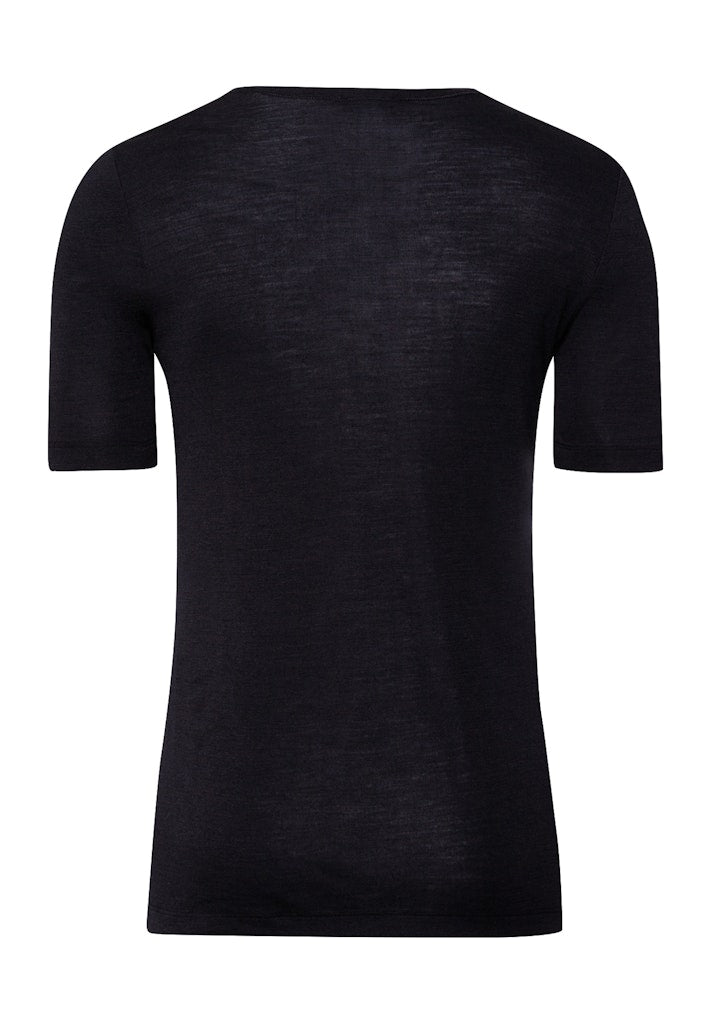 Silk/Cashmere - Short Sleeved shirt V-Neck