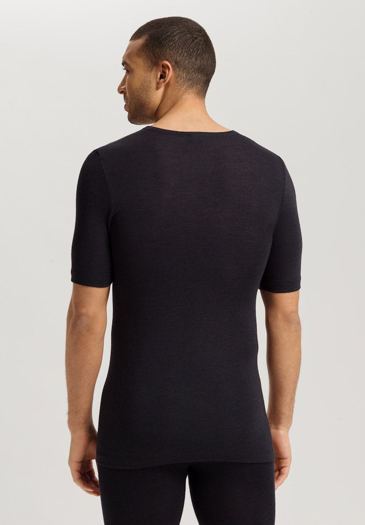 Silk/Cashmere - Short Sleeved shirt V-Neck