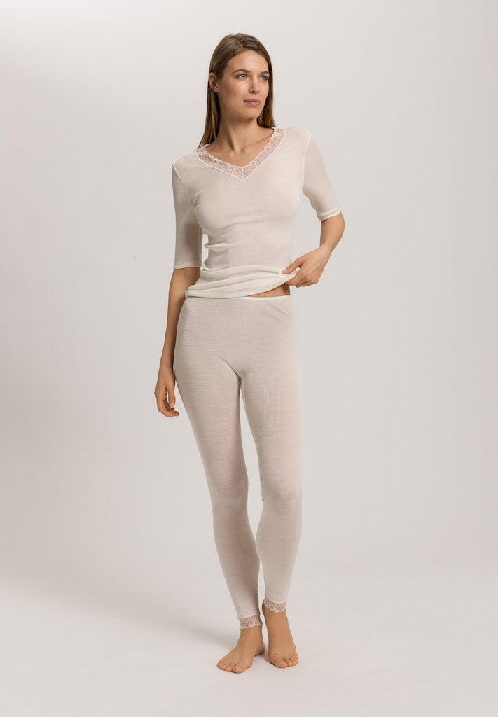 Woolen Lace - Cropped Sleeved Top