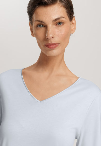 Cotton Silk - Long Sleeved Nightdress 100cm - HANRO