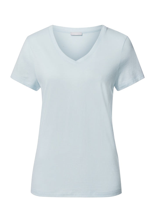 Sleep & Lounge - Short Sleeved V-Neck Shirt - HANRO