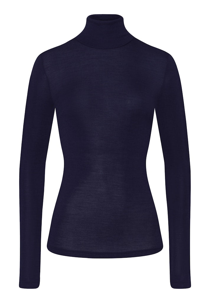 Woolen Silk - Long Sleeved Turtle Neck Top - HANRO
