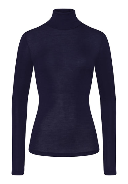 Woolen Silk - Long Sleeved Turtle Neck Top - HANRO