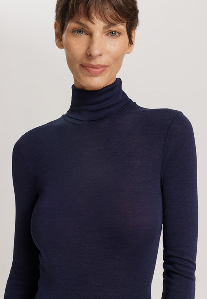 Woolen Silk - Long Sleeved Turtle Neck Top - HANRO