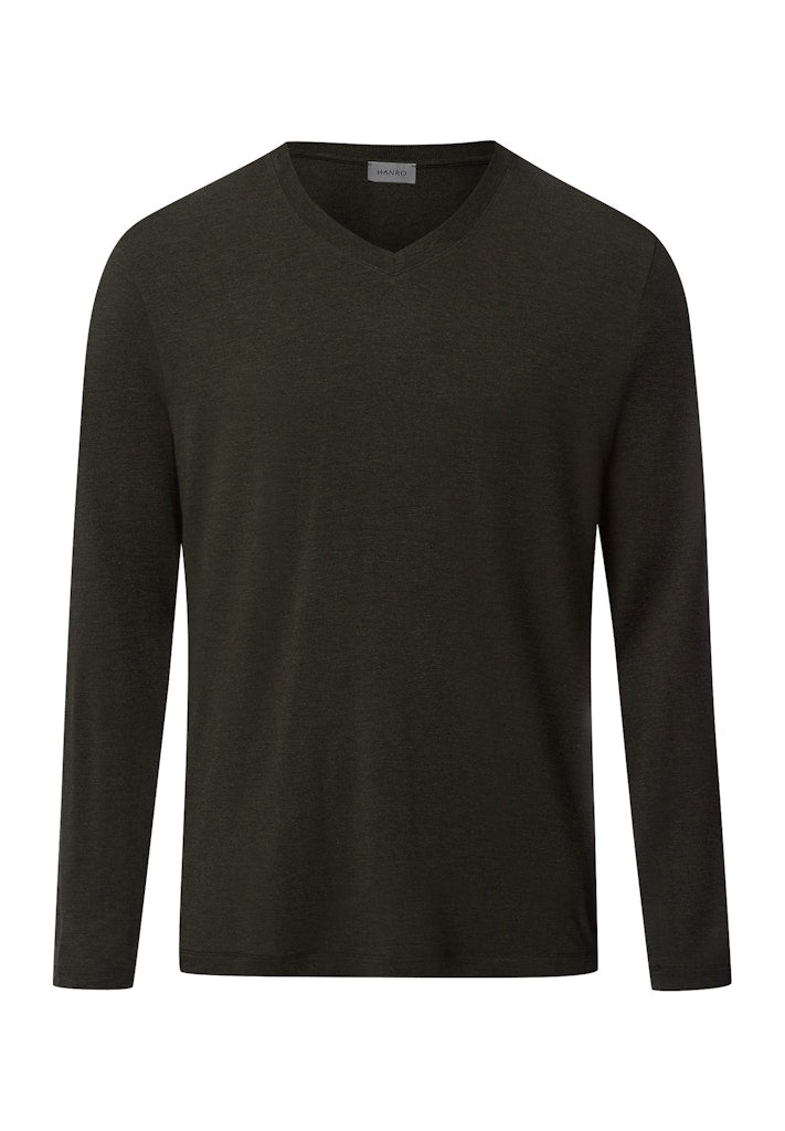 Casuals - Long Sleeve Shirt V-Neck - HANRO