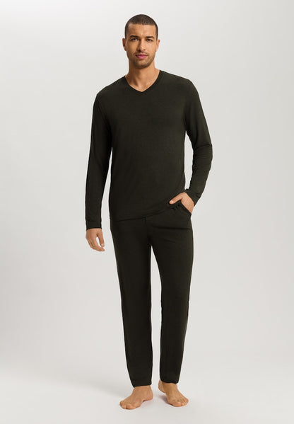 Casuals - Long Sleeve Shirt V-Neck - HANRO