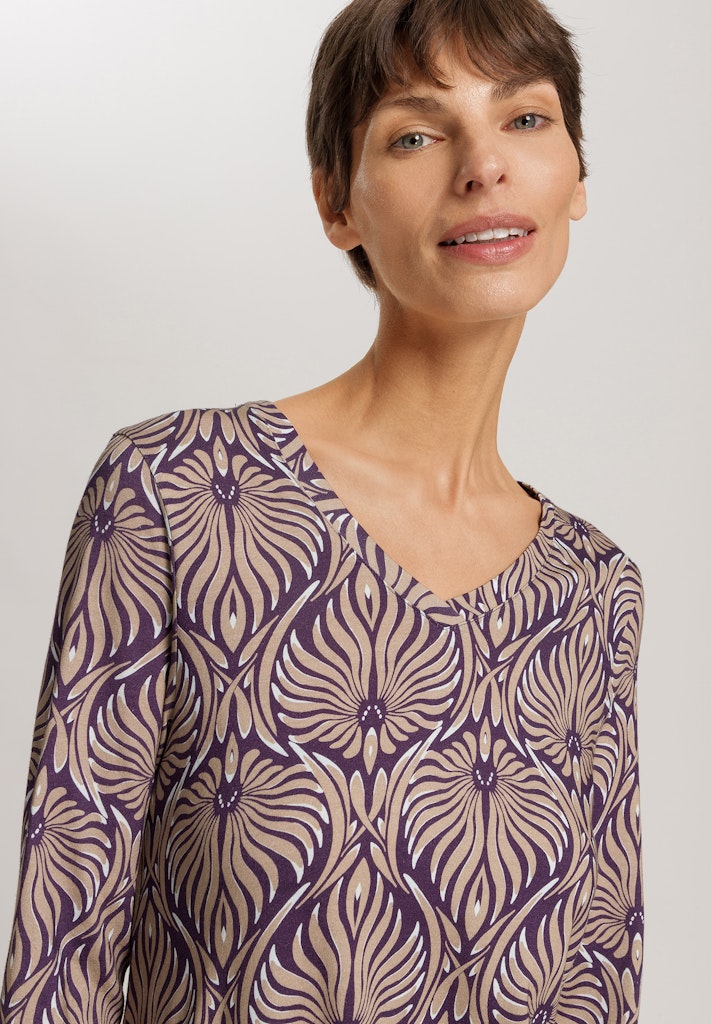 Sleep & Lounge - Long Sleeved Nightdress 95cm - HANRO