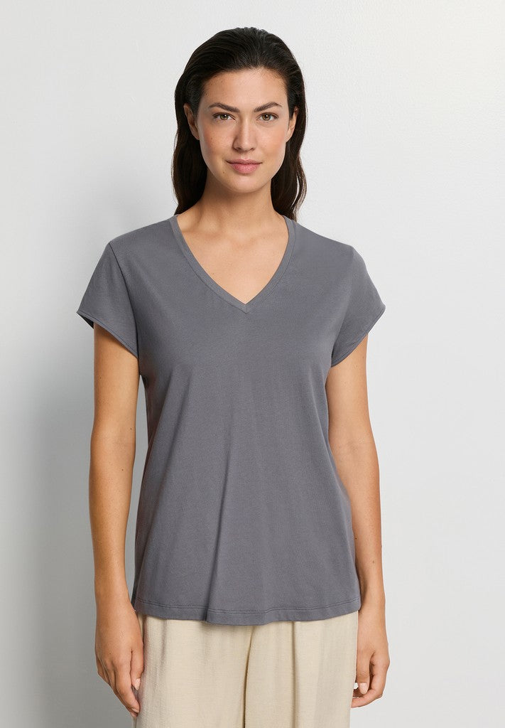 Natural Shirt - Short Sleeved Shirt V-Neck