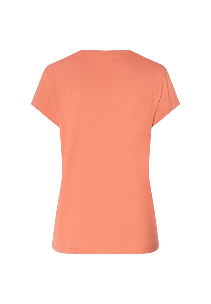 Natural Shirt - Short Sleeved Shirt V-Neck - HANRO