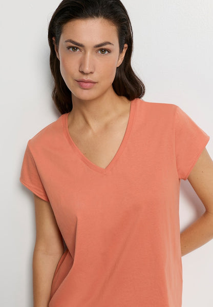 Natural Shirt - Short Sleeved Shirt V-Neck