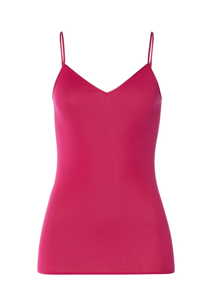 Cotton Seamless - V-Neck Spaghetti Top - HANRO