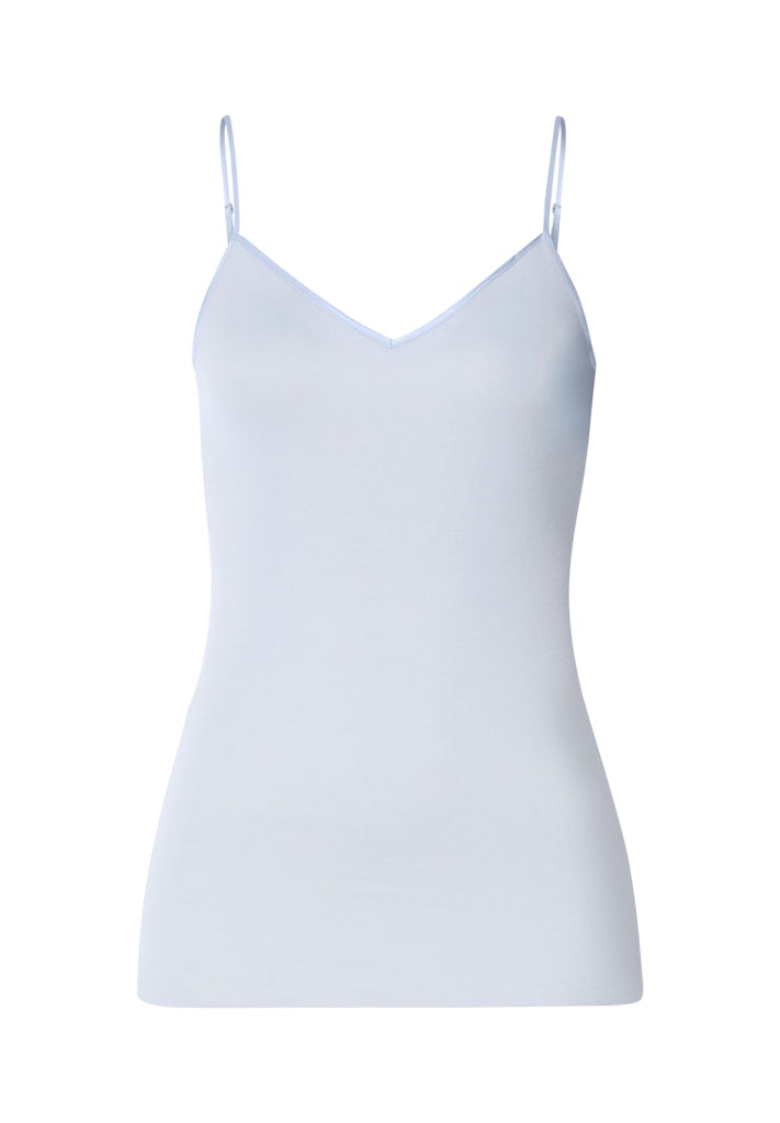 Cotton Seamless - V-Neck Spaghetti Top - HANRO