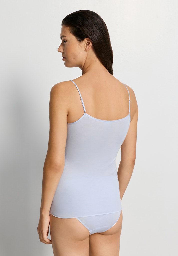 Cotton Seamless - V-Neck Spaghetti Top - HANRO