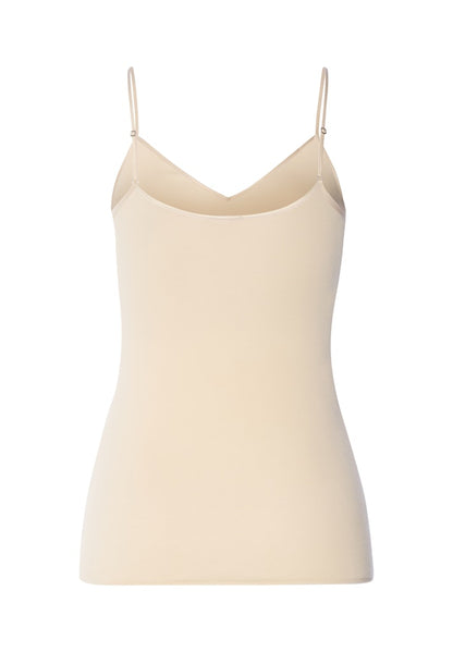 Cotton Seamless - V-Neck Spaghetti Top - HANRO