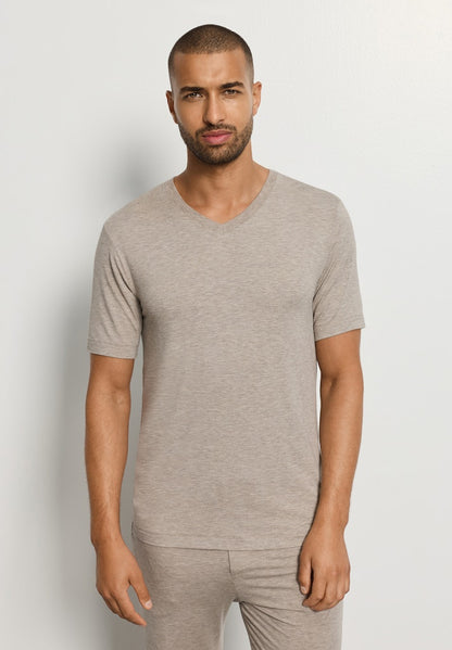 Casuals- Short Sleeved V-Neck T-Shirt - HANRO