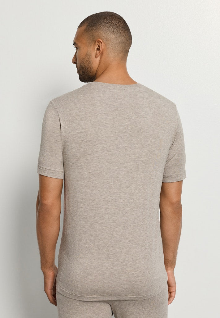 Casuals- Short Sleeved V-Neck T-Shirt - HANRO