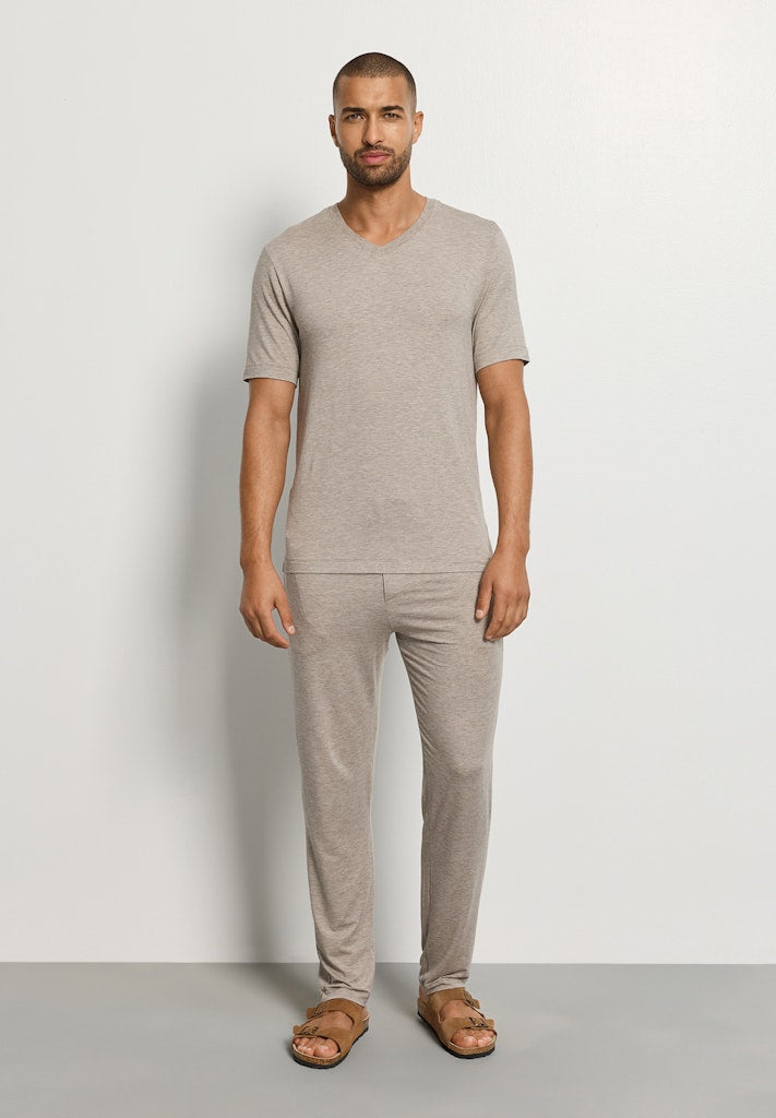 Casuals- Short Sleeved V-Neck T-Shirt - HANRO