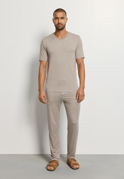 Casuals- Short Sleeved V-Neck T-Shirt - HANRO