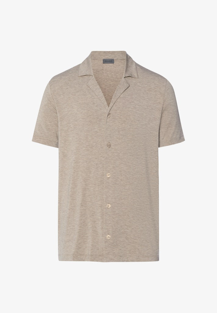 Casuals - Short Sleeved Henley Shirt - HANRO