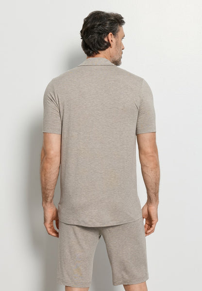 Casuals - Short Sleeved Henley Shirt - HANRO
