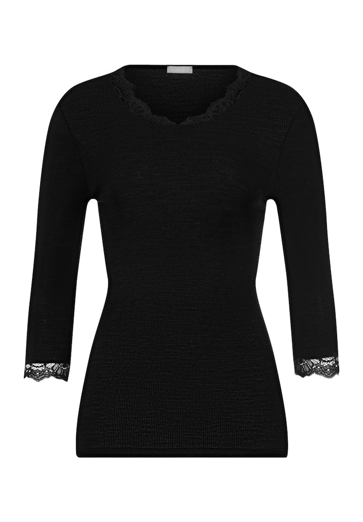 Woolen Lace - Cropped Sleeved Top