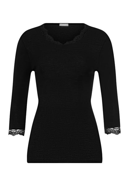 Woolen Lace - Cropped Sleeved Top