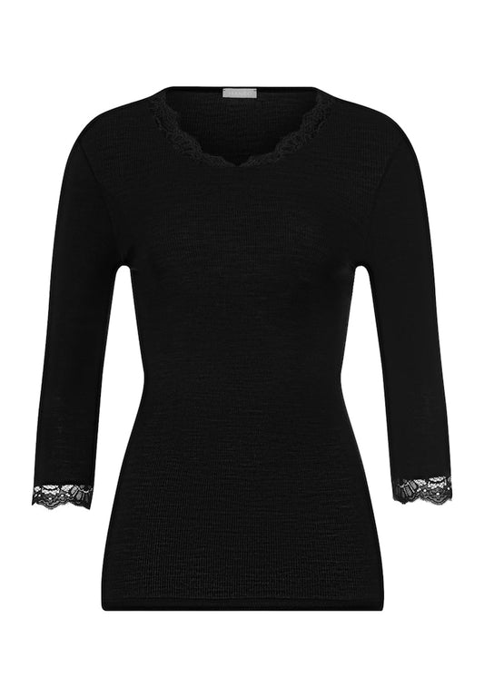 Woolen Lace - Cropped Sleeved Top