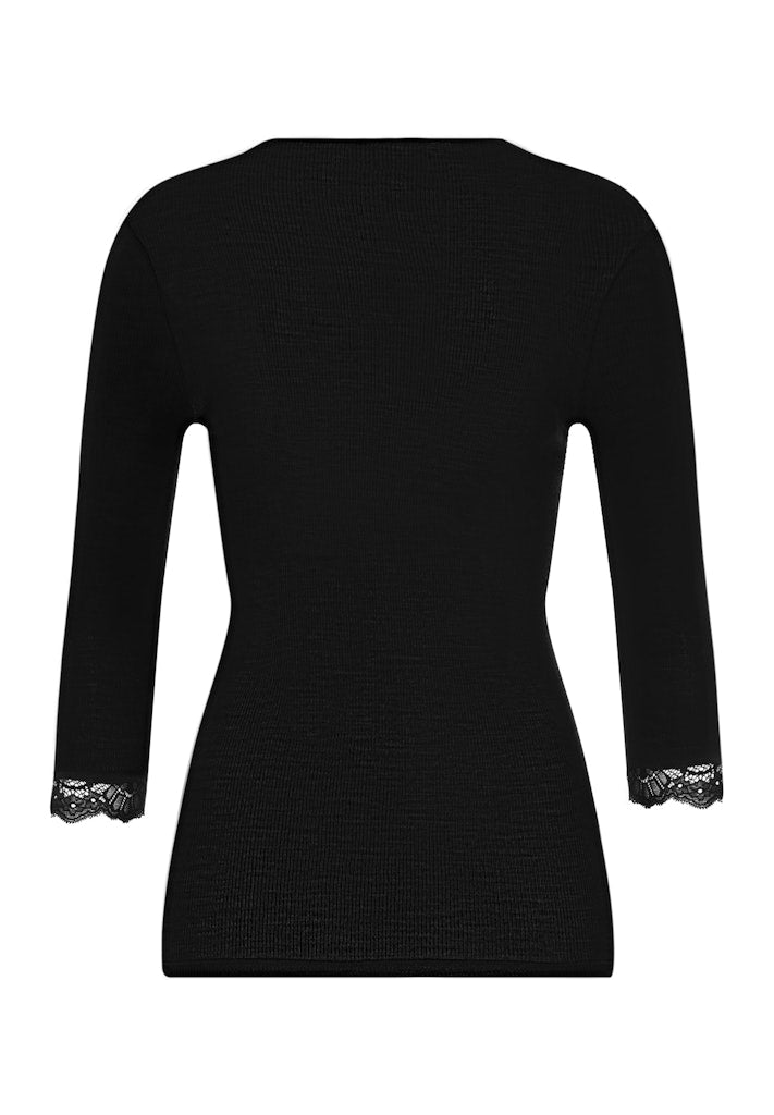 Woolen Lace - Cropped Sleeved Top