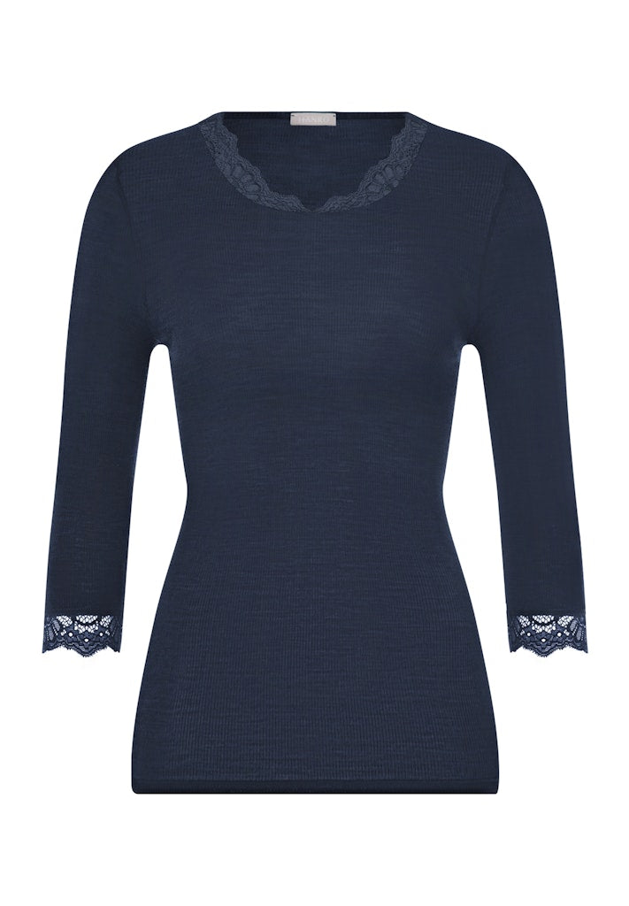 Woolen Lace - Cropped Sleeved Top