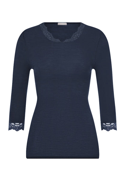 Woolen Lace - Cropped Sleeved Top