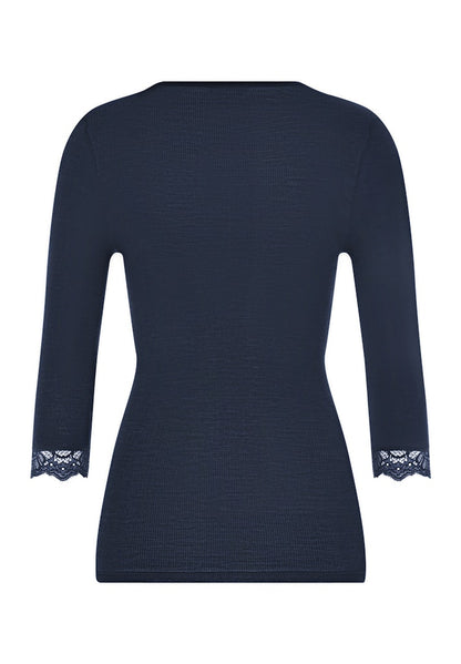 Woolen Lace - Cropped Sleeved Top