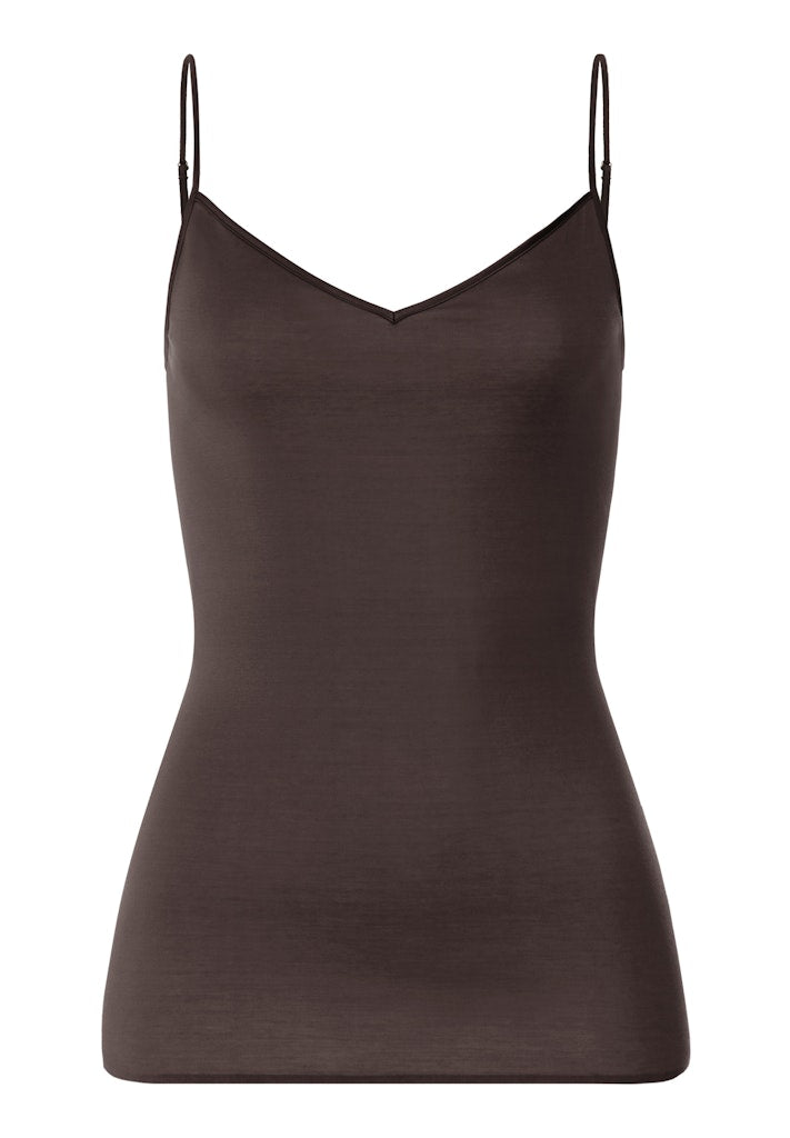 Cotton Seamless - V-Neck Spaghetti Top